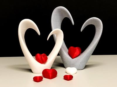 Valentine heart in heart