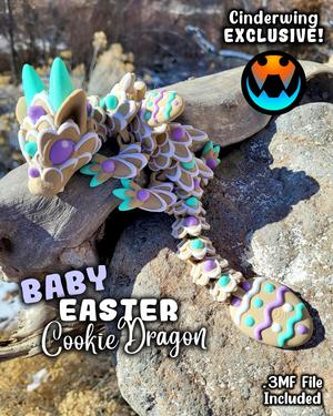 Baby Easter Egg Cookie Dragon