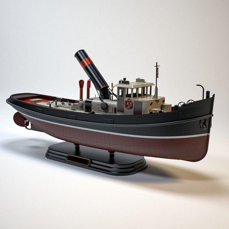 Dutch Steam Tugboat Model Kit