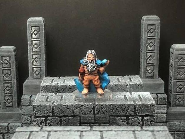 Thyrik, Hill Dwarf Sorcerer ((28mm/32mm scale)