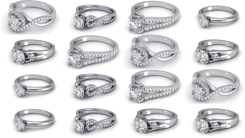 3DM 37 ENGAGEMENT RING FILES 3D Model Collection