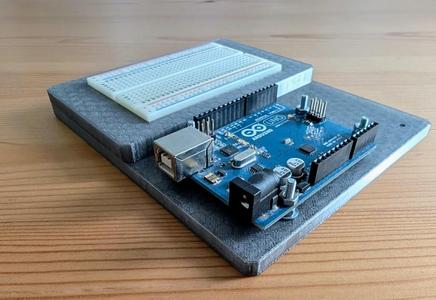 Arduino + Breadboard holder