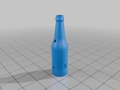 Schrader & presta valve cap beer bottle