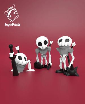 Skeletons - Easy Multicolor FDM RPG Minis (No supports)
