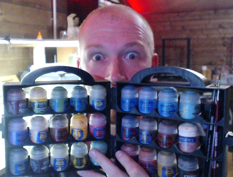 Paint suitcase, ,for GW, Vallejo, Army painter, etc...