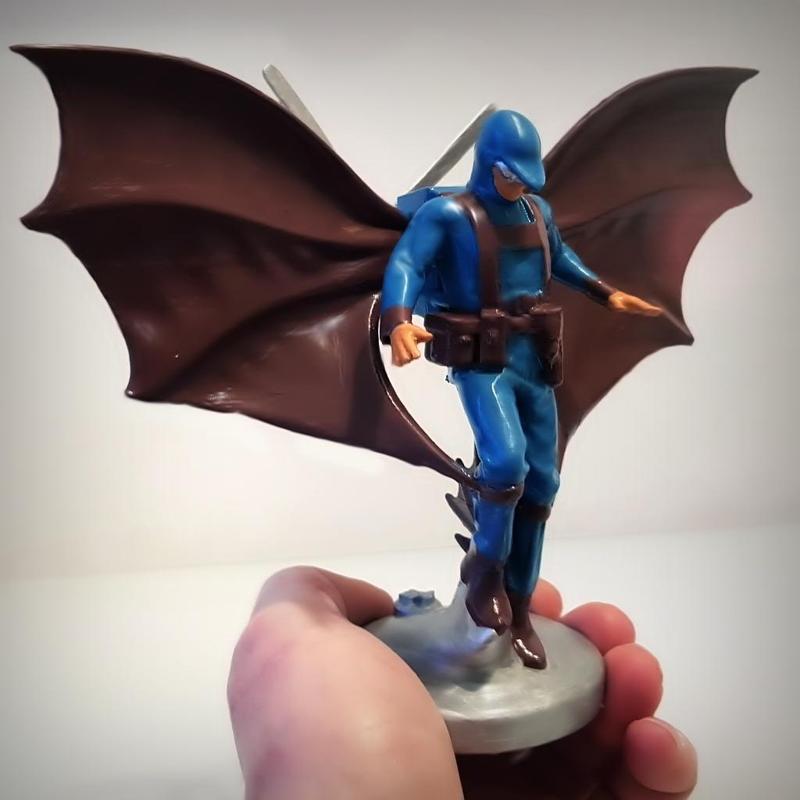 STEAMPUNK HEROS. FLYING POLICER.