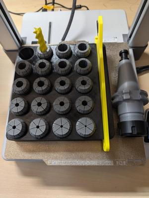 ER 32 Collet Set with Wrench and Organizer