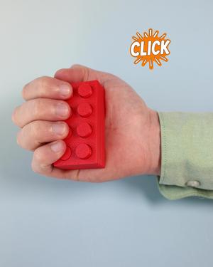Lego Blocks Fidget Clicker - Keychain