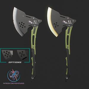 Kaiju Killer Axe 3D Printer File STL