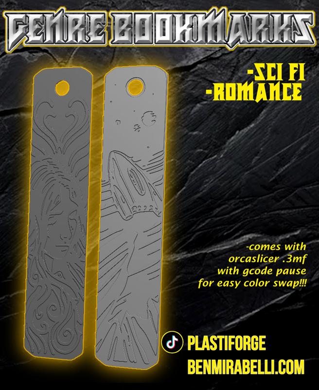 Genre Bookmarks: Romance and Science Fiction