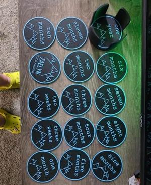 Mountain Milestone Markers + Holder
