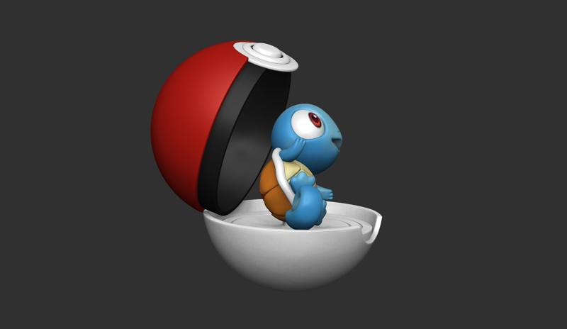 Baby Squirtle Pokemon - Free 3D print model