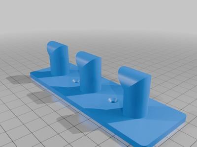 Vertical wall hooks (x2 - x3)