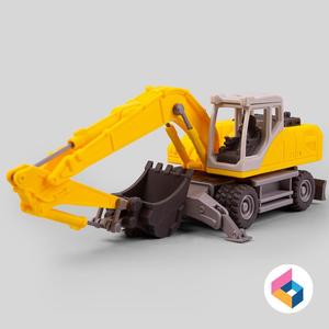 Excavator (Print-in-Place articulated)