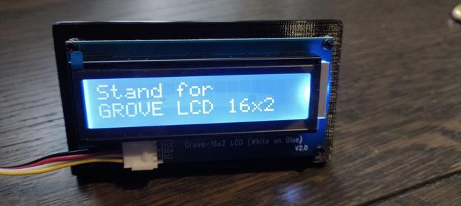 Stand for 16x2 LCD Grove module V2