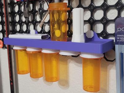 Multiboard Pill Bottle Storage Rack
