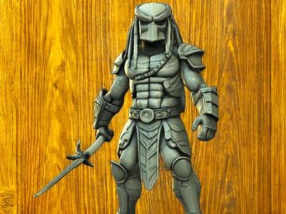 Predator Warrior Sculpture