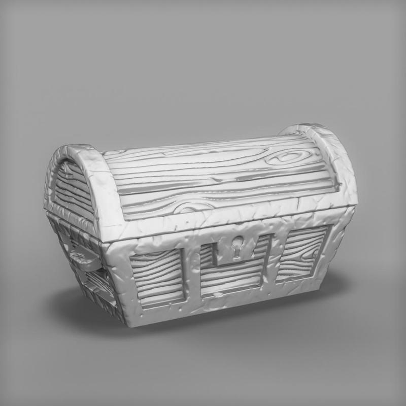 Dark souls Chest. Miniature container / furniture 25mm / 28mm scale