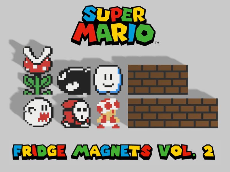 Super Mario Fridge Magnets Vol. 2