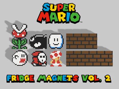 Super Mario Fridge Magnets Vol. 2