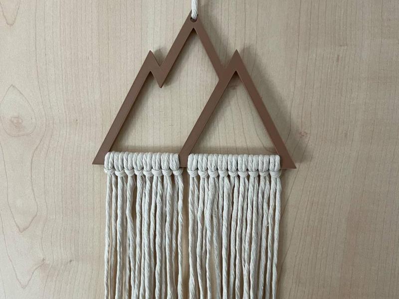 Mountain outline Macrame Blank