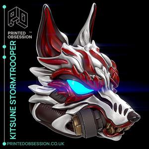 Kitsune Storm Trooper - Starwars Fanart - 10cm