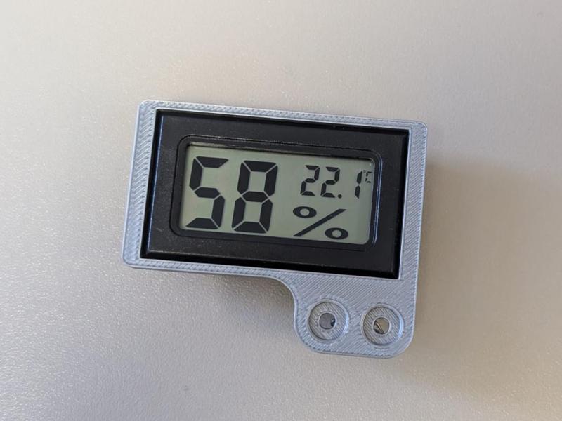 Rectangular hydrometer holder for Bambu Lab X1