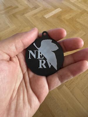 Neon Genesis Evangelion - NERV Logo Keychain | 3D Printable