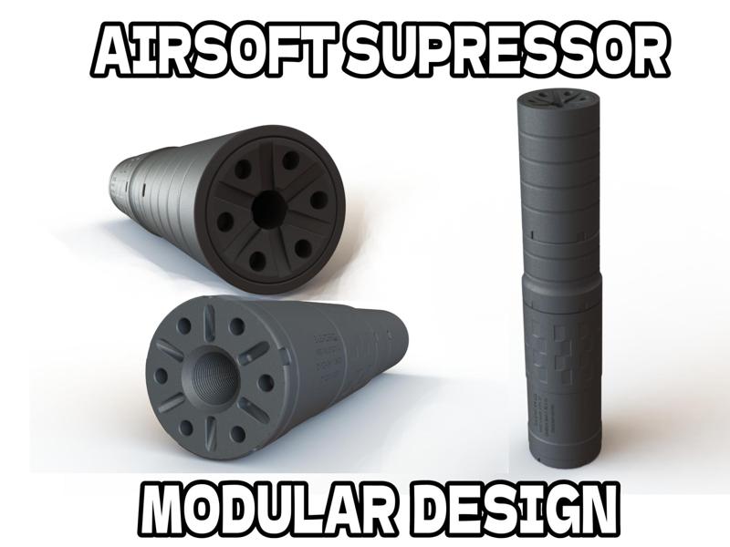 Mock Suppressor/Silencer Omega 36M For Airsoft