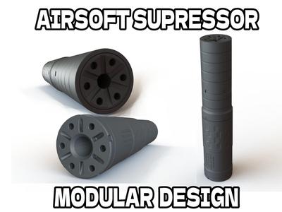Mock Suppressor/Silencer Omega 36M For Airsoft