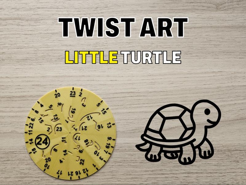 Twist Art 24 Turtle - Rotary Drawing Stencil