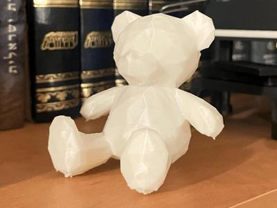 Adorable Low Poly Teddy Bear