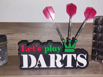 Let's play DARTS Darts Holder Lamp, Dart Stand