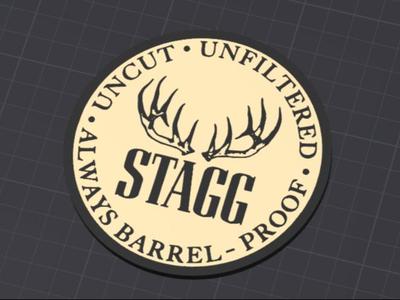 STAGG Bourbon Whiskey 4" Coaster