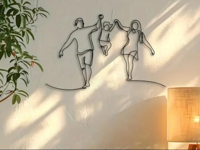 Minimalist family decoration