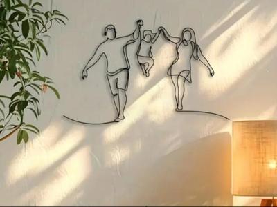 Minimalist family decoration