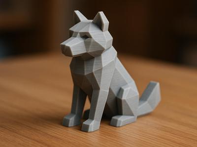 Geowolf – Minimal Polygonal Wolf
