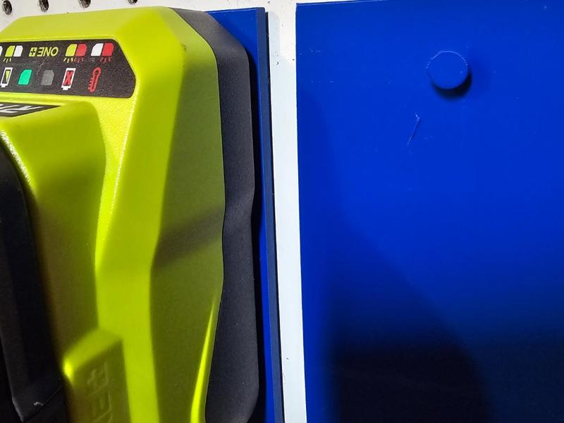 Ryobi charger pegboard mount