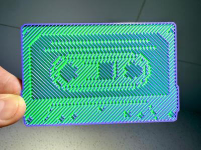 holographic effect cassette tape