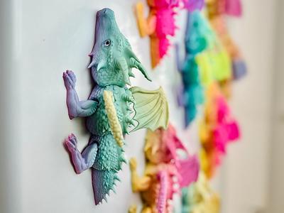 Articulated Baby Dragon Magnet