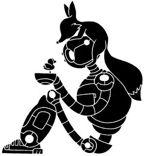The Wild Robot stencil 2