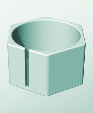 CH162-110-S Stackable slotted component box for creative makers