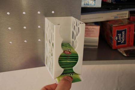 Teabag Dispenser Cupboard Voronoi Sytle