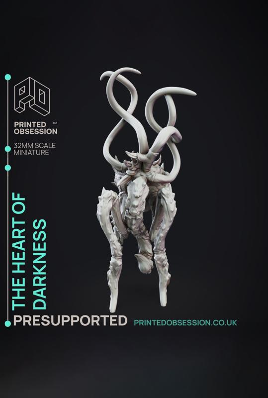 The Heart of Darkness - SCP - PRESUPPORTED - Illustrated and Stats - 32mm scale			