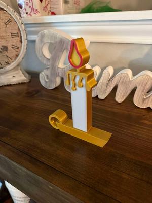 Christmas Candle Free Standing Decor