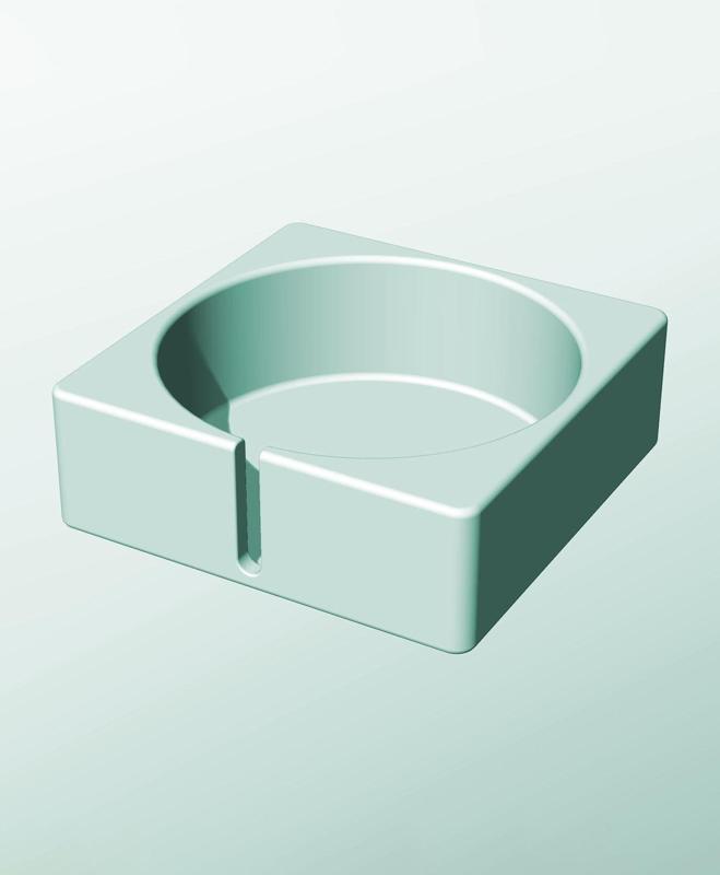 CS162-60-S Modular stacking slotted container for home decor