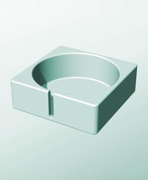 CS162-60-S Modular stacking slotted container for home decor