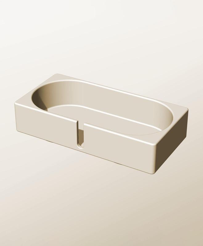 CX96-45-SB Stacking slotted module bin for modern home decor