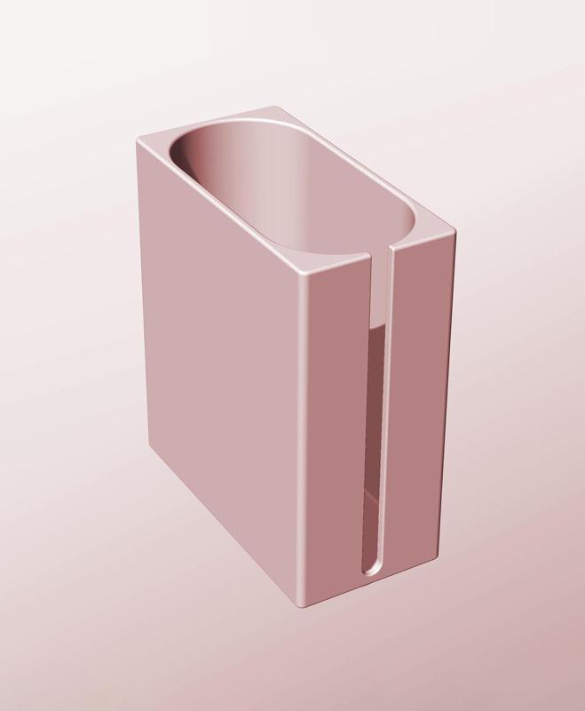 CX68-170-SS Stacking slotted module bin for modern home decor