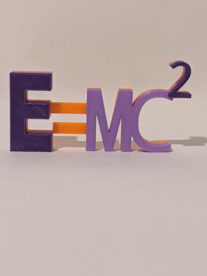 E=mc2 Equation Desk Display